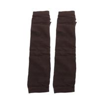 Luvas De Crochê Unissex Longas Sem Dedos, Aquecedores De Braço Elásticos