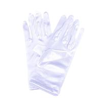 Luvas De Dedo Em Cetim Elástico Branco Champagne Com Proteção Solar Para Adultos - Clássicas Para