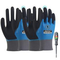 Luvas de eletricista isoladas JSBAGGT 400V resistentes a alta tensão