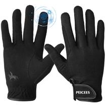 Luvas de equitação Peicees Professional Equestrian Black Luvas de equitação Peicees Professional Equestrian Black