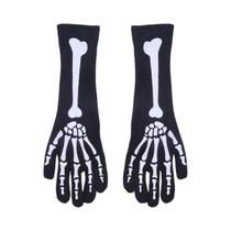 Luvas De Esqueleto E Máscara De Caveira Para Adultos - Fantasia De Halloween Assustadora E
