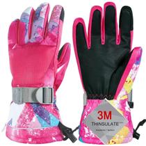 Luvas de esqui Odtmger Winter Waterproof Warm Boys Girls