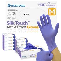 Luvas de exame de nitrila Jointown Silk Touch tamanho M 1000 unidades