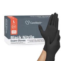 Luvas de exame de nitrilo CareStock Black 250 unidades sem pó Luvas de exame de nitrilo CareStock Black 250 unidades sem pó