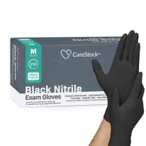 Luvas de exame de nitrilo CareStock Black 250 unidades, tamanho médio Luvas de exame de nitrilo CareStock Black 250 unidades, tamanho médio