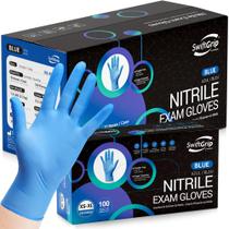 Luvas de exame de nitrilo descartáveis SwiftGrip Blue XL 1000-ct