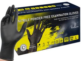Luvas de exame de nitrilo garantem baixa dermatite 7 mil pretas (100) Luvas de exame de nitrilo garantem baixa dermatite 7 mil pretas (100)