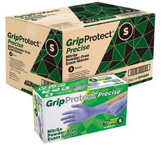 Luvas de exame de nitrilo GripProtect Precise 4 Mil Small 1000