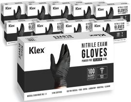 Luvas de exame de nitrilo Klex Medical Grade Powder Free 1000 unidades Luvas de exame de nitrilo Klex Medical Grade Powder Free 1000 unidades