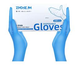 Luvas de exame de nitrilo ZMDREAM Blue Size M-XL 200/Box 4mil Luvas de exame de nitrilo ZMDREAM Blue Size M-XL 200/Box 4mil