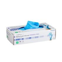 Luvas de exame McKesson Confiderm 3.8C, sem pó de nitrilo, azuis Luvas de exame McKesson Confiderm 3.8C, sem pó de nitrilo, azuis