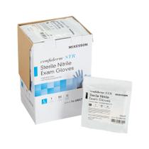 Luvas de exame McKesson Confiderm STR Blue Large 200 Count Luvas de exame McKesson Confiderm STR Blue Large 200 Count