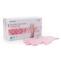 Luvas de exame McKesson Pink Nitrilo Sem Pó Tamanho L 250C Luvas de exame McKesson Pink Nitrilo Sem Pó Tamanho L 250C