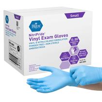 Luvas de exame médico MED Pride Nitriprida de nitrilo-vinil pequenas Luvas de exame médico MED Pride Nitriprida de nitrilo-vinil pequenas