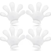 Luvas de fantasia Geyoga White Jumbo Cartoon Hands, 2 pares Luvas de fantasia Geyoga White Jumbo Cartoon Hands, 2 pares