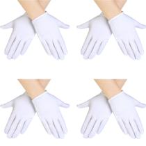 Luvas de fantasia SATINIOR Kids de algodão formais brancas (4) Luvas de fantasia SATINIOR Kids de algodão formais brancas (4)