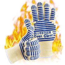 Luvas de forno BLUESTEER, resistentes ao calor, 540C, silicone, pacote com 2 Luvas de forno BLUESTEER, resistentes ao calor, 540C, silicone, pacote com 2
