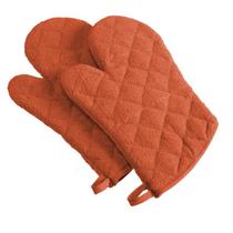 Luvas de forno de micro-ondas resistentes ao calor, laranja, conjunto de 2