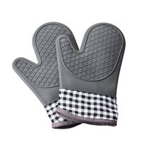 Luvas de forno de silicone com forro de algodão para microondas Bak Grey Luvas de forno de silicone com forro de algodão para microondas Bak Grey