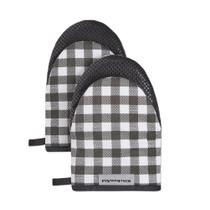 Luvas de Forno KitchenAid Gingham Onyx Black - Conjunto com 2 Peças