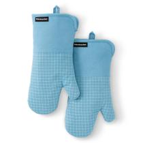 Luvas de forno KitchenAid Gourmet Series Gridlines, pacote com 2 unidades, azul Luvas de forno KitchenAid Gourmet Series Gridlines, pacote com 2 unidades, azul