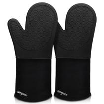 Luvas de forno sungwoo de silicone extra longas resistentes ao calor 500F