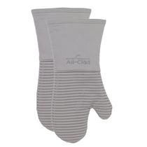 Luvas de forno totalmente revestidas de silicone resistentes ao calor, 500C, pacote com 2 unidades