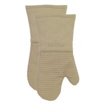 Luvas de forno totalmente revestidas de silicone resistentes ao calor, 500C, pacote com 2 unidades Luvas de forno totalmente revestidas de silicone resistentes ao calor, 500C, pacote com 2 unidades