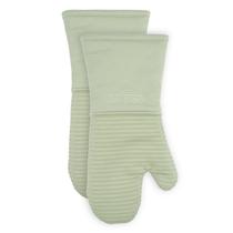 Luvas de forno totalmente revestidas de silicone resistentes ao calor, 500C, pacote com 2 unidades