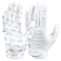 Luvas de Futebol Americano NXT NXTRND G2 Pro Ultra Sticky Branca G Luvas de Futebol Americano NXT NXTRND G2 Pro Ultra Sticky Branca G