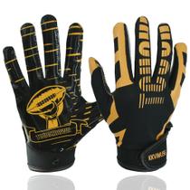 Luvas de futebol KKVIMUSE Youth Sticky Receiver Black XS Luvas de futebol KKVIMUSE Youth Sticky Receiver Black XS