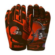Luvas de futebol Wilson NFL Stretch Fit Adult Cleveland Browns Luvas de futebol Wilson NFL Stretch Fit Adult Cleveland Browns