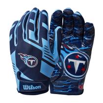 Luvas de futebol Wilson NFL Stretch Fit Adult Tennessee Titans Luvas de futebol Wilson NFL Stretch Fit Adult Tennessee Titans