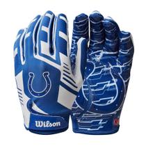 Luvas de futebol Wilson NFL Stretch Fit Youth Colts Luvas de futebol Wilson NFL Stretch Fit Youth Colts
