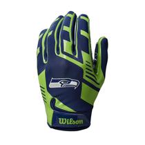 Luvas de futebol Wilson NFL Stretch Fit Youth Seahawks Luvas de futebol Wilson NFL Stretch Fit Youth Seahawks
