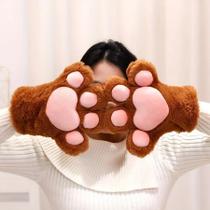 Luvas De Garra Peludas Para Cosplay De Anime Para Adultos E Crianças, Luvas De Garra Para Fantasias