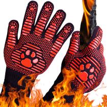 Luvas de grelha UbeeSize Longthen Bear Paw 800C resistentes ao calor