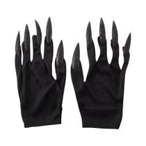 Luvas De Halloween Góticas Com Unhas Longas Para Cosplay, Acessórios Engraçados Para Fantasia De