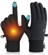 Luvas de inverno Benirap Warm Touchscreen pretas à prova de vento Luvas de inverno Benirap Warm Touchscreen pretas à prova de vento