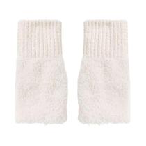 Luvas De Inverno Com Tela Sensível Ao Toque, Meio Dedo, Pelúcia, Quentes, Sem Dedos, Tricotadas, Com