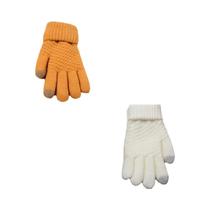 Luvas De Inverno Femininas Em Cashmere Com Tela Sensível Ao Toque Para Ciclismo, Esqui E Atividades