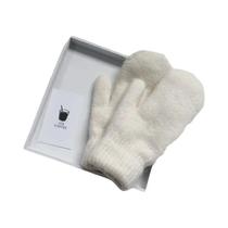 Luvas De Inverno Femininas Quentes De Cashmere Com Dedos Completos, Elásticas, Macias, Imitando Pele