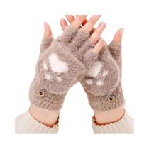 Luvas De Inverno Femininas Quentes De Pelúcia Com Patas De Gato, Macias E Sem Dedos, Para Meninas Luvas De Inverno Femininas Quentes De Pelúcia Com Patas De Gato, Macias E Sem Dedos, Para Meninas