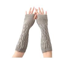Luvas De Inverno Femininas Quentes De Tricô Sem Dedos Bordadas Luvas De Inverno Femininas Quentes De Tricô Sem Dedos Bordadas