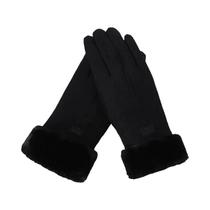 Luvas de Inverno Femininas Quentes e Peludas - Touchscreen - Para Esportes ao Ar Livre