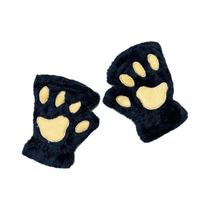 Luvas De Inverno Fofas De Pelúcia Com Pata De Gato Para Mulheres, Luvas Sem Dedos Para Meninas,