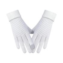 Luvas De Inverno Grossas E Quentes De Tricô Com Tela Sensível Ao Toque Para Homens E Mulheres