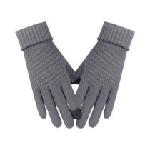 Luvas De Inverno Grossas E Quentes De Tricô Com Tela Sensível Ao Toque Para Homens E Mulheres
