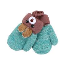Luvas De Inverno Para Bebês, Meninos E Meninas, Com Desenho De Urso Fofo, Fio De Malha, Camada Luvas De Inverno Para Bebês, Meninos E Meninas, Com Desenho De Urso Fofo, Fio De Malha, Camada