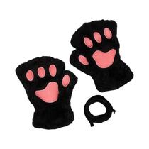 Luvas De Inverno Para Meninas, Grossas E Fofas, Com Design De Pata De Urso, Luvas De Dedos Abertos Luvas De Inverno Para Meninas, Grossas E Fofas, Com Design De Pata De Urso, Luvas De Dedos Abertos
